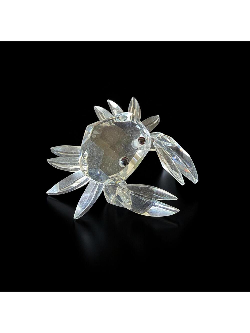 Swarovski Crystal Crab Figurine Mini South Sea w Box Vintage Collectible - 10195